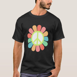 PEACE SIGN LIEBE 60er 70er Gefärbte Krawatte Hippi T-Shirt