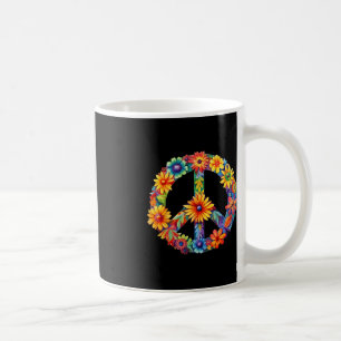 PEACE SIGN LIEBE 60er 70er Groovy Hippie Kostümhal Kaffeetasse