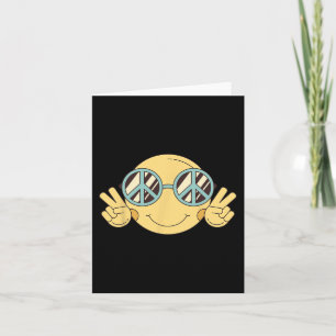 PEACE SIGN LIEBE 60er 70er Groovy Hippie Kostümhal Karte