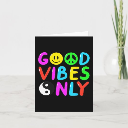 PEACE SIGN LIEBE 60er 70er Groovy Hippie Kostümhal Karte (Vorderseite)