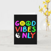 PEACE SIGN LIEBE 60er 70er Groovy Hippie Kostümhal Karte (Gelbe Blume)