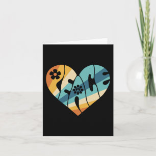 PEACE SIGN LIEBE 60er 70er Groovy Hippie Kostümhal Karte