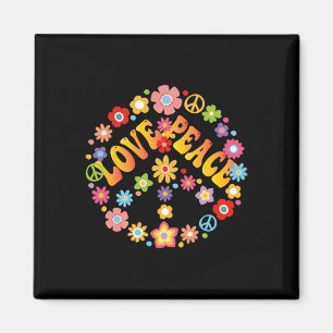 Peace Sign Liebe 60er 70er Groovy Hippie Kostümhal Magnet