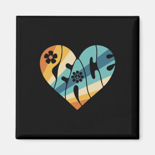 PEACE SIGN LIEBE 60er 70er Groovy Hippie Kostümhal Magnet