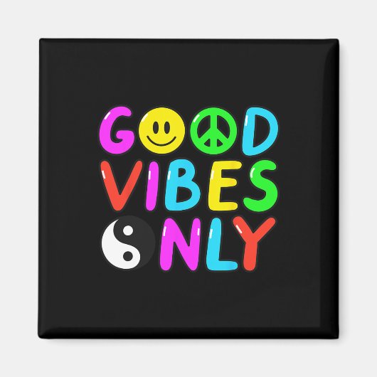 PEACE SIGN LIEBE 60er 70er Groovy Hippie Kostümhal Magnet (Vorne)