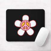 PEACE SIGN LIEBE 60er 70er Groovy Hippie Kostümhal Mousepad (Mit Mouse)