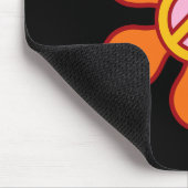 Peace Sign Liebe 60er 70er Groovy Hippie Kostümhal Mousepad (Ecke)