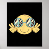 Peace Sign Liebe 60er 70er Groovy Hippie Kostümhal Poster (Vorne)