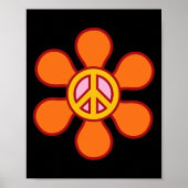Peace Sign Liebe 60er 70er Groovy Hippie Kostümhal Poster (Vorne)