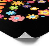 PEACE SIGN LIEBE 60er 70er Groovy Hippie Kostümhal Poster (Ecke)