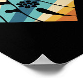 PEACE SIGN LIEBE 60er 70er Groovy Hippie Kostümhal Poster (Ecke)