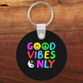 PEACE SIGN LIEBE 60er 70er Groovy Hippie Kostümhal Schlüsselanhänger (Vorderseite)