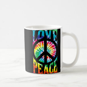 Peace Sign Love 60S 70S Tie Dye Hippie Kostüm Kaffeetasse