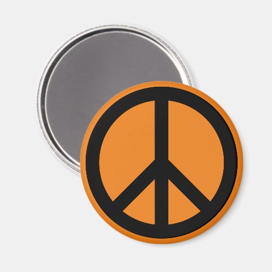 Peace Sign Magnet (Vorderseite/Rückseite)