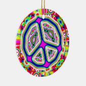 Peace Sign Mandala Keramik Ornament (Rechts)