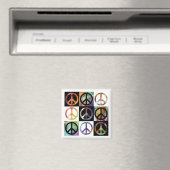 Peace Sign Mosaik Magnet (In Situ (Geschirrspüler))