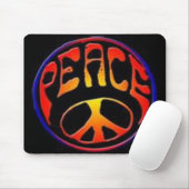 Peace Sign Mousepad (Mit Mouse)