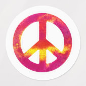 Peace Sign Multi Pack Etiketten (Design 2)