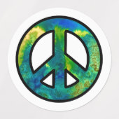 Peace Sign Multi Pack Etiketten (Design 1)