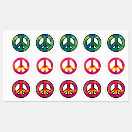 Peace Sign Multi Pack Etiketten