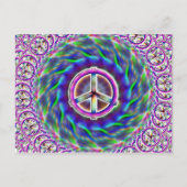 Peace Sign Multi Postcard Postkarte (Vorderseite)