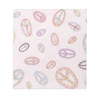 Peace Sign Notepad Notizblock
