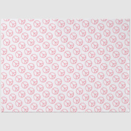 Peace Sign Orange Groovy Retro Fun Seidenpapier