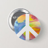 Peace Sign Pastel Button (Vorne & Hinten)