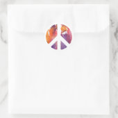 Peace Sign Pastel Runder Aufkleber (Tasche)