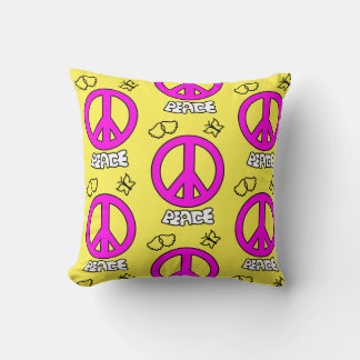 PEACE SIGN PATTERN, KISSEN