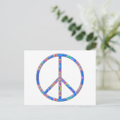 Peace Sign - Peace Symbol Postkarte (Stehend Vorderseite)