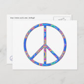 Peace Sign - Peace Symbol Postkarte (Vorne/Hinten)