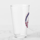 Peace Sign Pint Trinkglas Glas (Rechts)