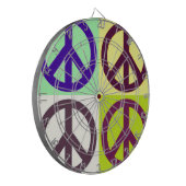 Peace Sign Pop Art Dartscheibe (Vorderseite Links)
