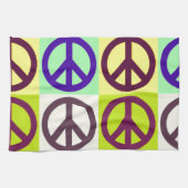 Peace Sign Pop Art Geschirrtuch (Horizontal)
