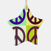 Peace Sign Pop Art Keramik Ornament (Rechts)