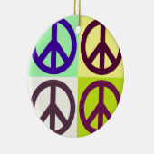 Peace Sign Pop Art Keramik Ornament (Rechts)