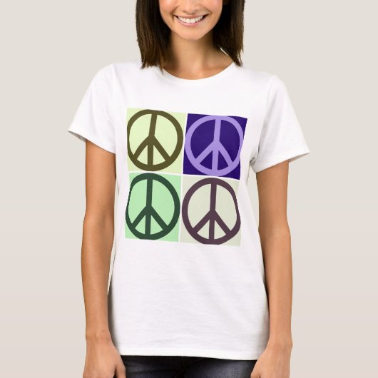 Peace Sign Pop Art T-Shirt (Vorderseite)