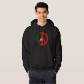 Peace Sign Portugal Flag Hoodie (Vorne ganz)