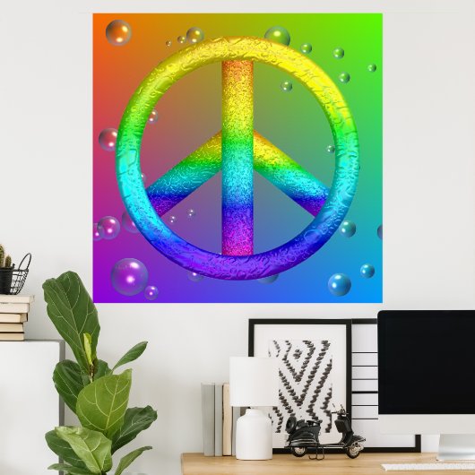 Peace Sign Poster (Heimbüro)