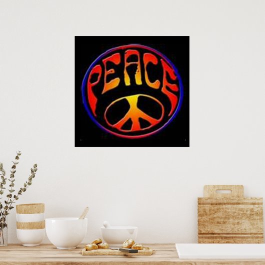 Peace Sign - Poster (Küche)