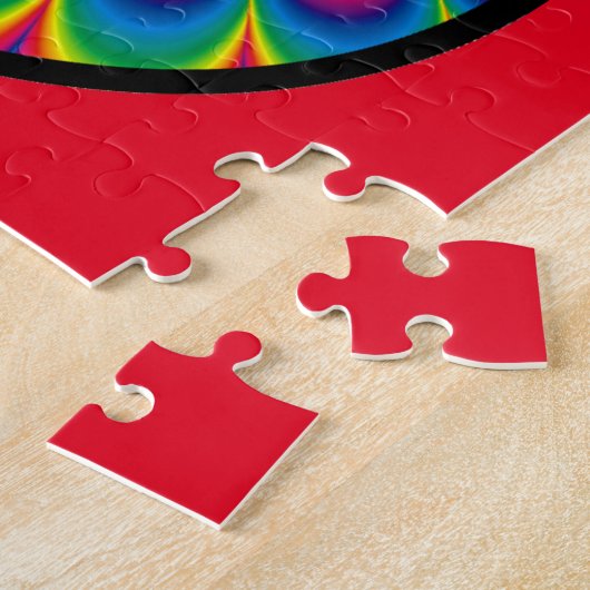 PEACE SIGN PSYCHEDELIC FARBEN JIGSAW PUZZLE (Seite)