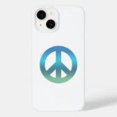 Peace Sign Rainbow Ocean Blue Case-Mate iPhone Hülle (Rückseite)