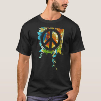 Peace Sign Retro Liebe 60er 70er Hippie Boho T-Shirt