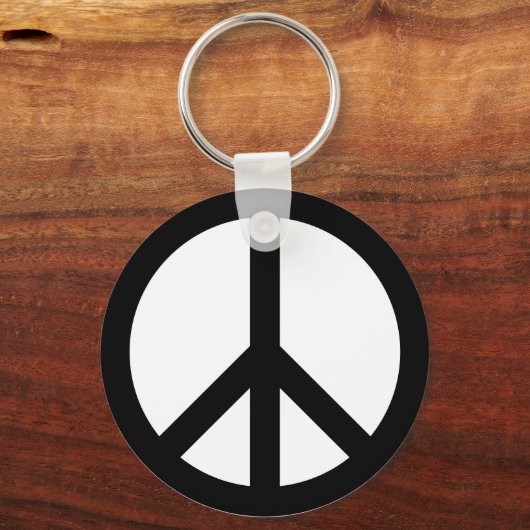 Peace Sign Schlüsselanhänger Keyring (Vorderseite)