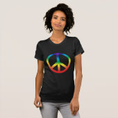Peace Sign Shirt in Chakra Colors (Vorne ganz)