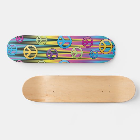 Peace Sign Skate Skateboard (Horizontal)