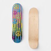 Peace Sign Skate Skateboard (Vorderseite)