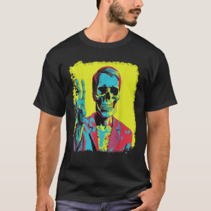 Peace Sign Skeleton T Shirt