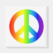 Peace Sign/Square Magnet (Vorne)